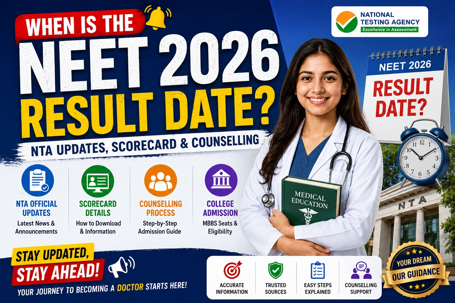 When is the NEET 2026 Result Date? NTA Updates, Scorecard & Counselling